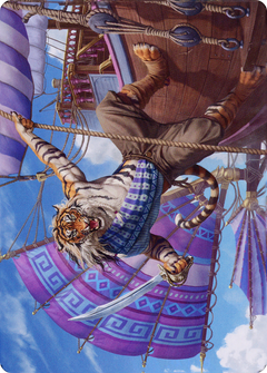 Jedit Ojanen, Mercenary // Jedit Ojanen, Mercenary (ADMU-048) - Dominaria United Art Series (Borderless) Foil-3