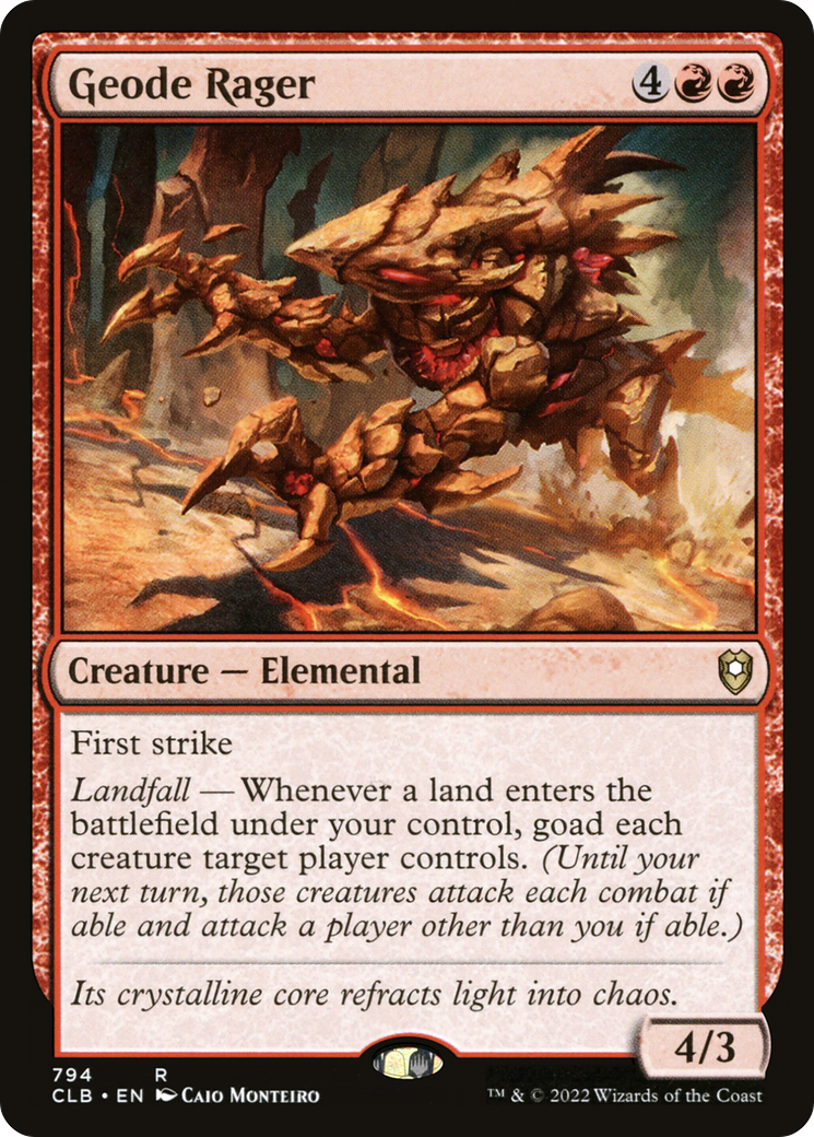 Geode Rager [Commander Legends: Battle for Baldur's Gate]-1