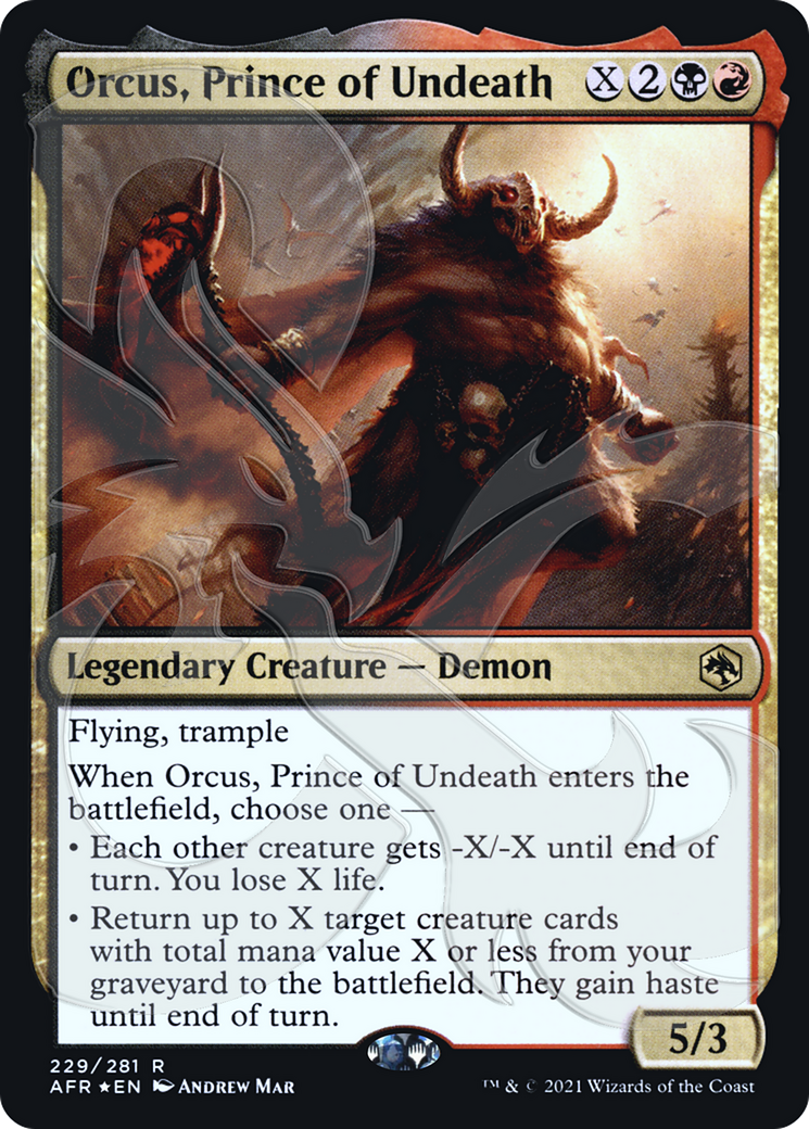 Orcus, Prince of Undeath (Ampersand Promo) [Dungeons & Dragons: Adventures in the Forgotten Realms Promos]-1