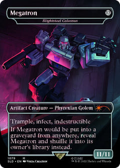 Blightsteel Colossus - Megatron (Borderless) [Secret Lair Drop Series]-1