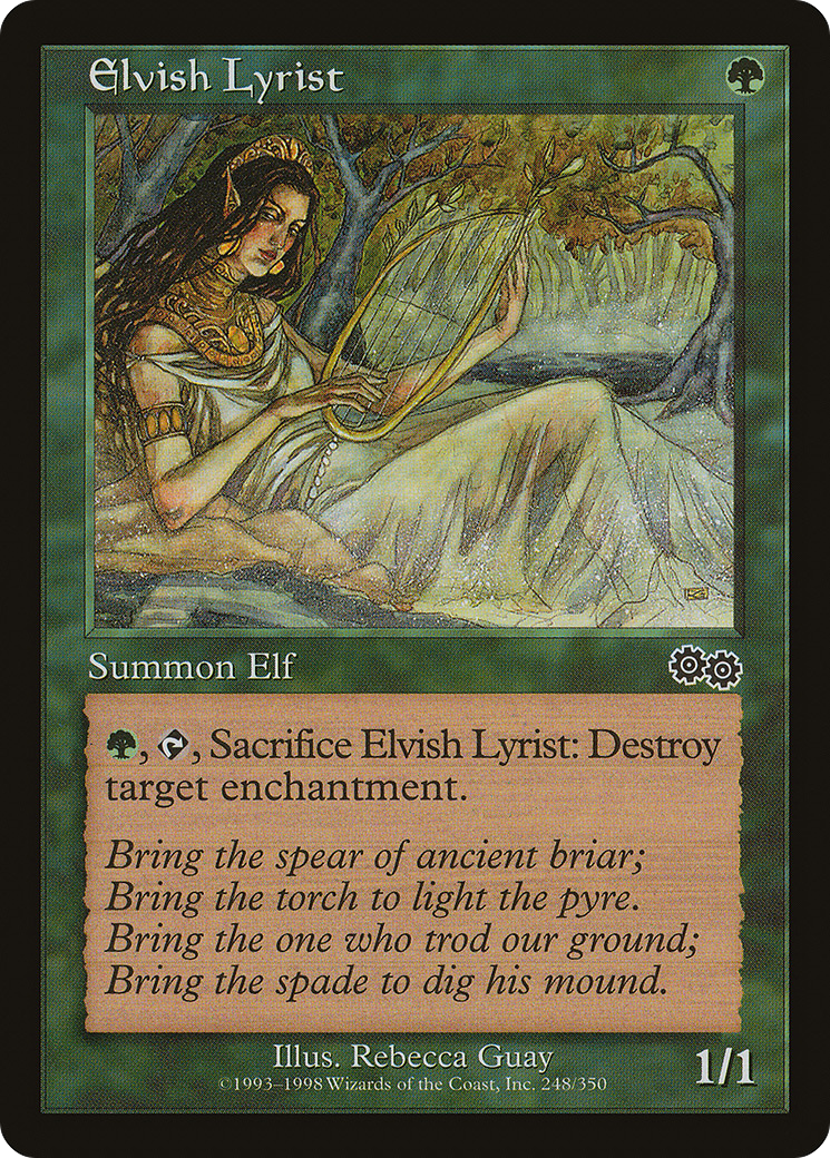 Elvish Lyrist [Urza's Saga]-1