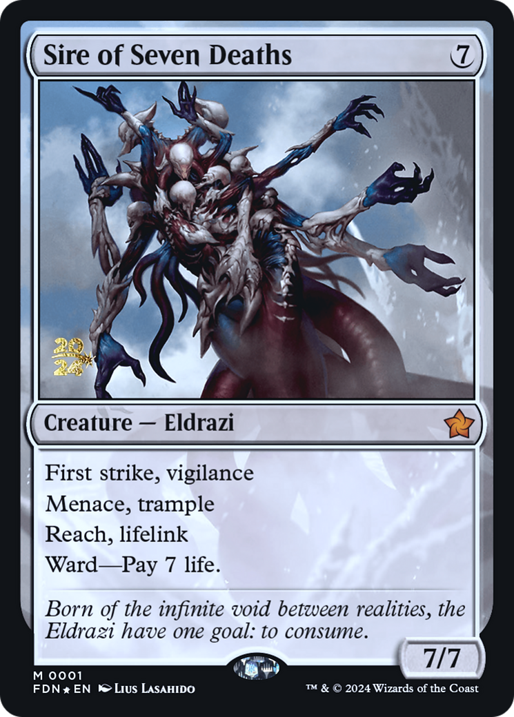 Sire of Seven Deaths [Foundations Prerelease Promos]-1