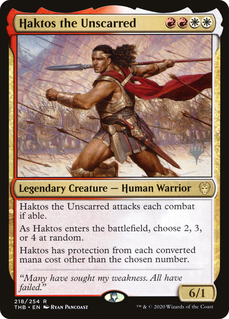 Haktos the Unscarred (Promo Pack) [Theros Beyond Death Promos]-1