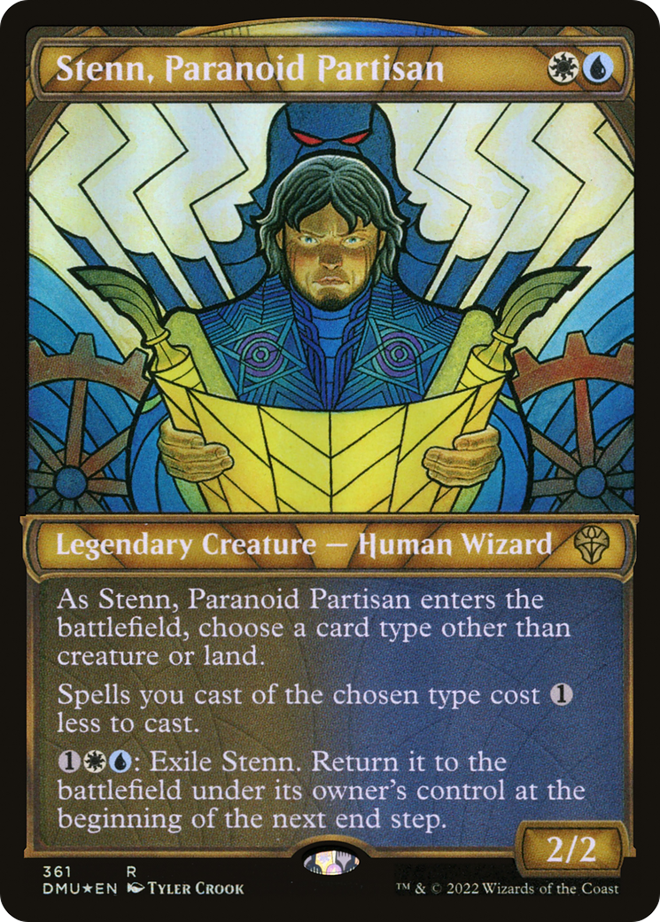 Stenn, Paranoid Partisan (Showcase Textured) [Dominaria United]-1