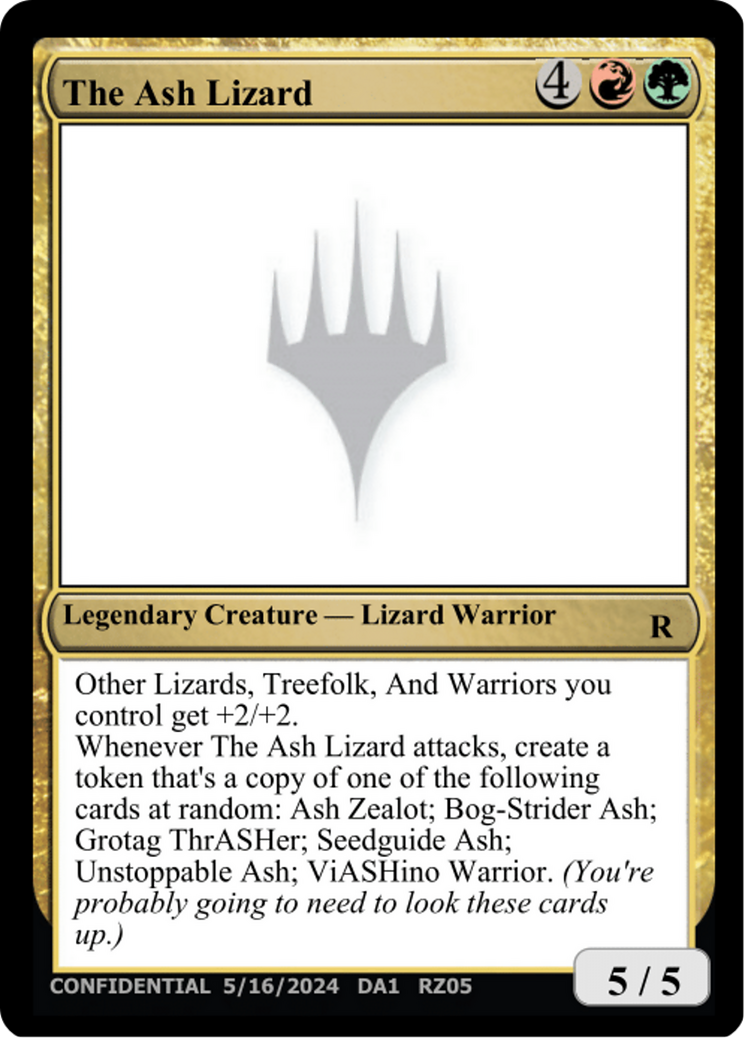 The Ash Lizard (UNK-RZ05C) - Unknown Event-1