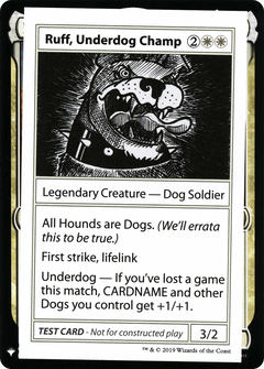 Ruff, Underdog Champ [Mystery Booster Playtest Cards]-1