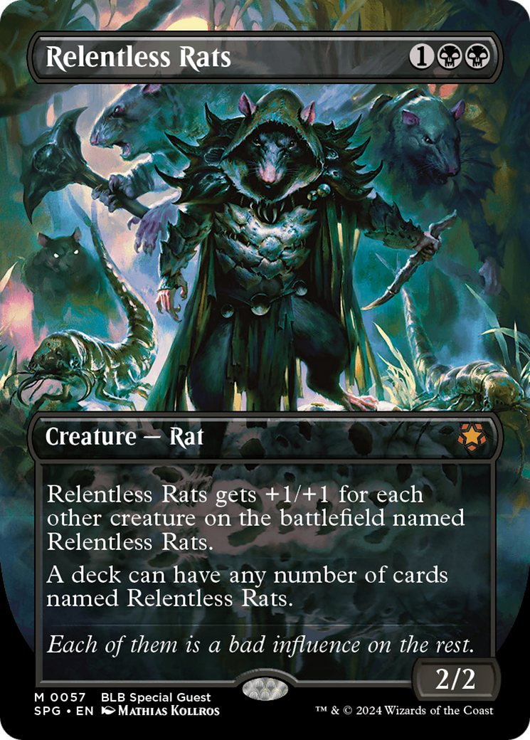 Relentless Rats (Borderless) [Bloomburrow Special Guests]-1