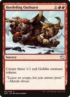 Hordeling Outburst [Duel Decks: Merfolk vs. Goblins]-1