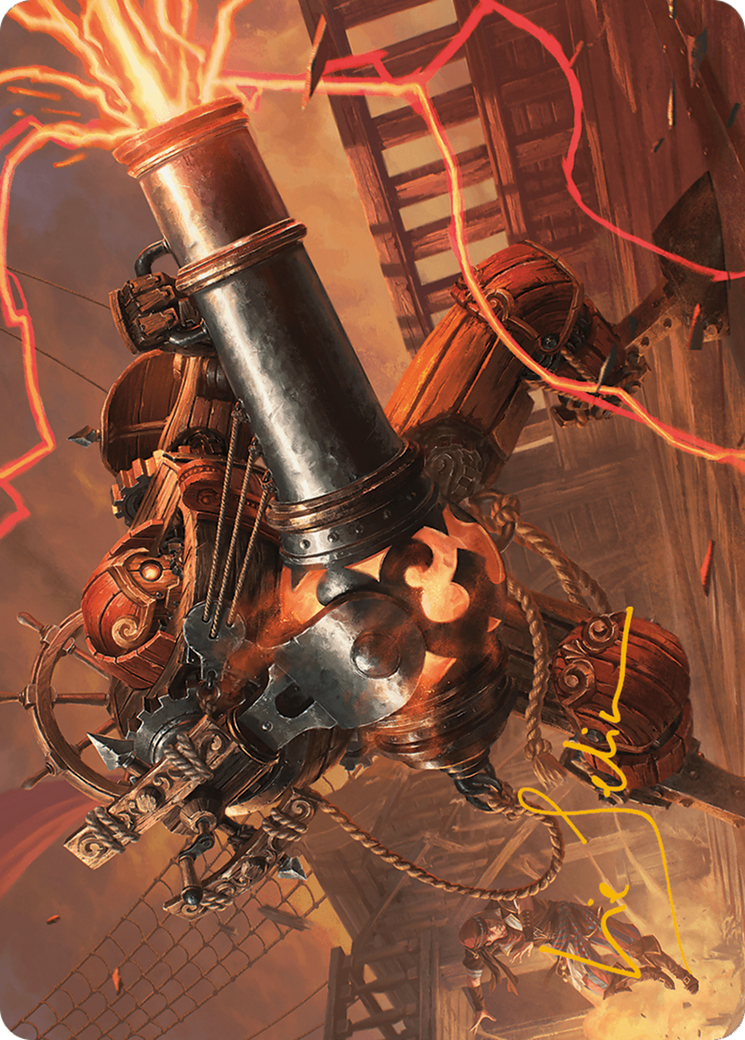 Blaster Hulk Art Card (Gold-Stamped Signature) [Modern Horizons 3 Art Series]-1