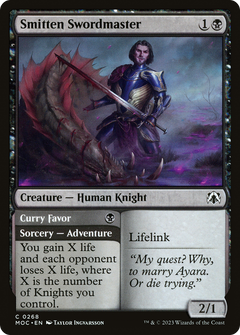 Smitten Swordmaster // Curry Favor [March of the Machine Commander]-1