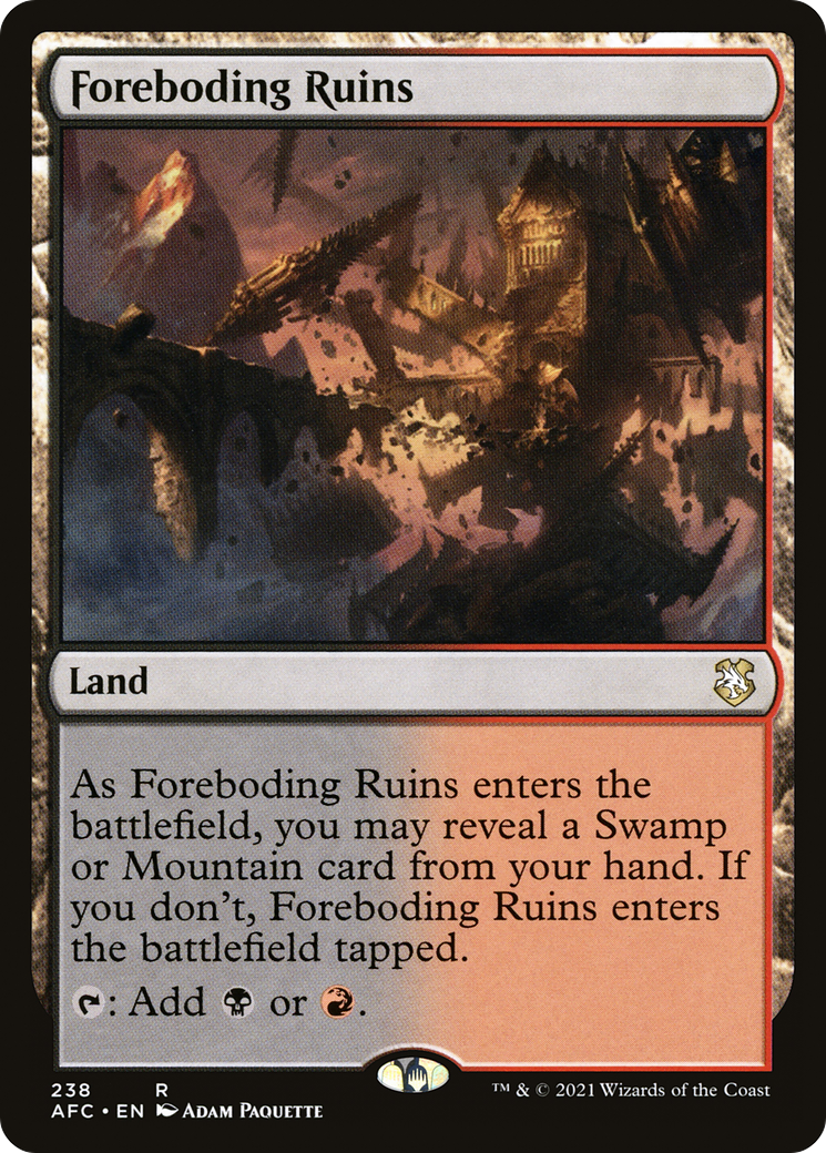 Foreboding Ruins [Dungeons & Dragons: Adventures in the Forgotten Realms Commander]-1