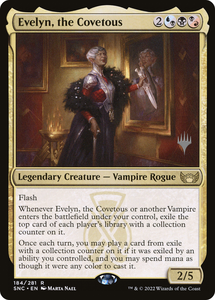 Evelyn, the Covetous (Promo Pack) [Streets of New Capenna Promos]-1