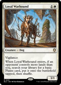 Loyal Warhound [Bloomburrow Commander]-1
