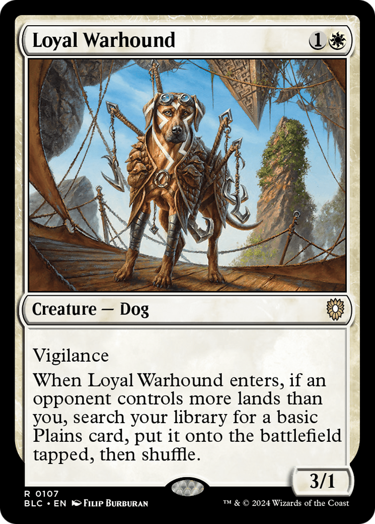 Loyal Warhound [Bloomburrow Commander]-1