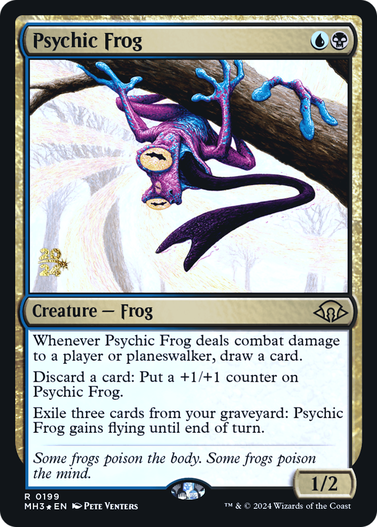 Psychic Frog [Modern Horizons 3 Prerelease Promos]-1