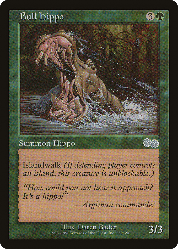 Bull Hippo [Urza's Saga]-1