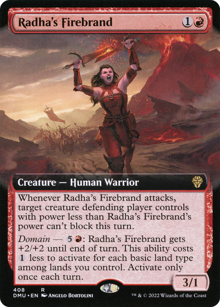 Radha's Firebrand (Extended Art) [Dominaria United]-1
