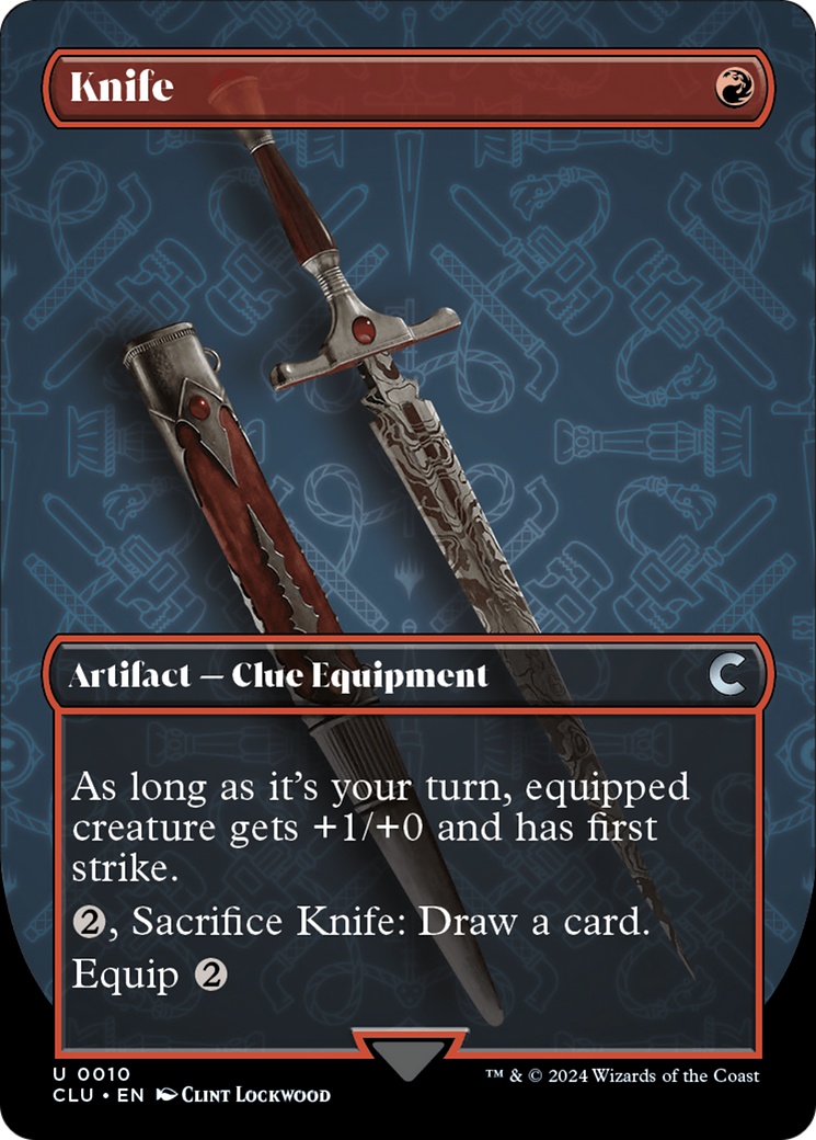 Knife (Borderless) [Ravnica: Clue Edition]-1