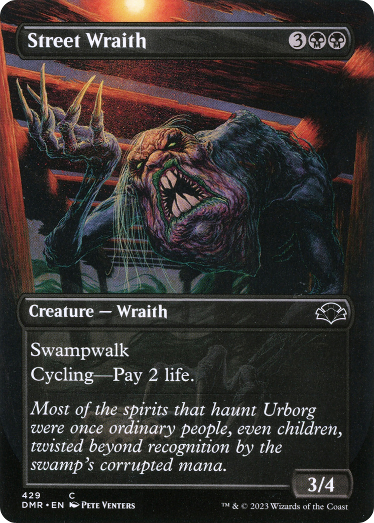Street Wraith (Borderless Alternate Art) [Dominaria Remastered]-1