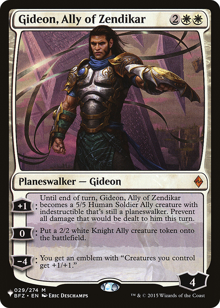 Gideon, Ally of Zendikar [The List]-1