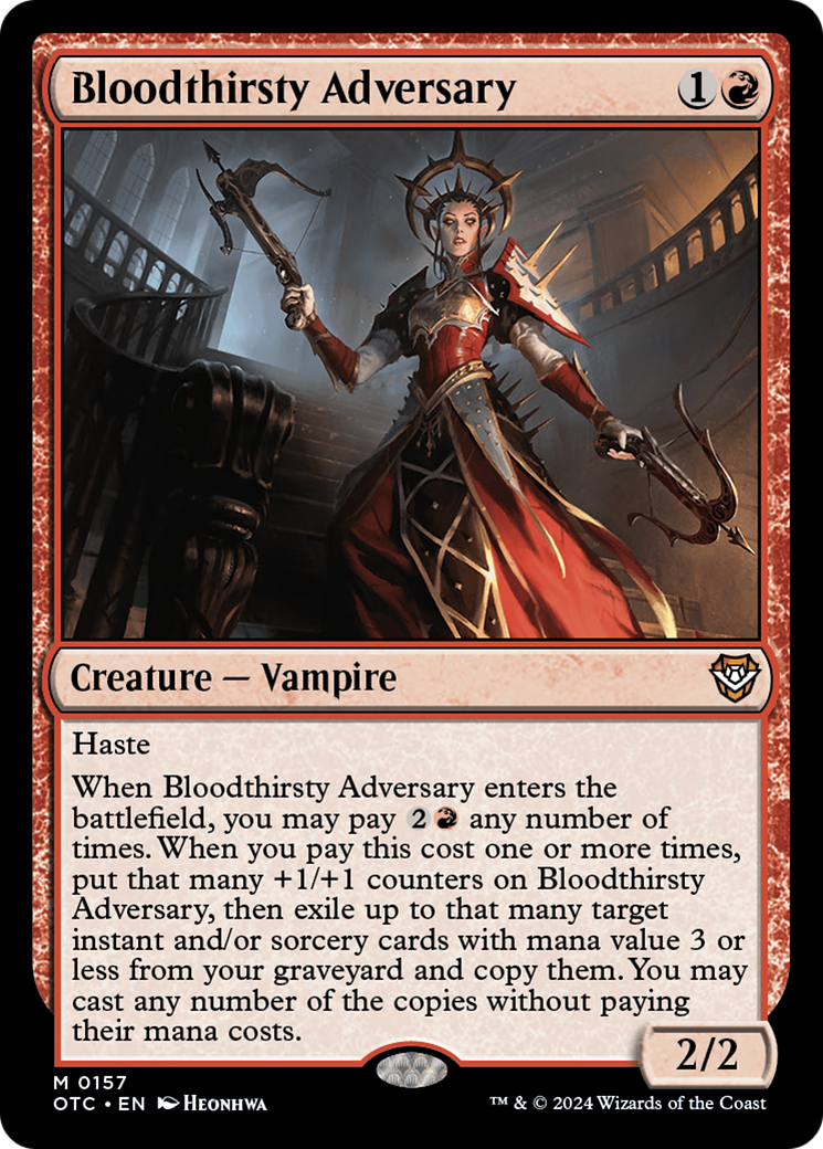 Bloodthirsty Adversary [Outlaws of Thunder Junction Commander]-1