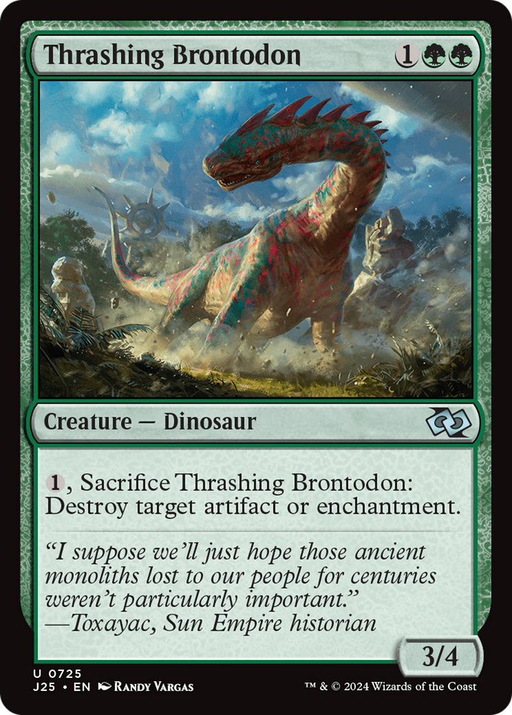 Thrashing Brontodon [Foundations Jumpstart]-1