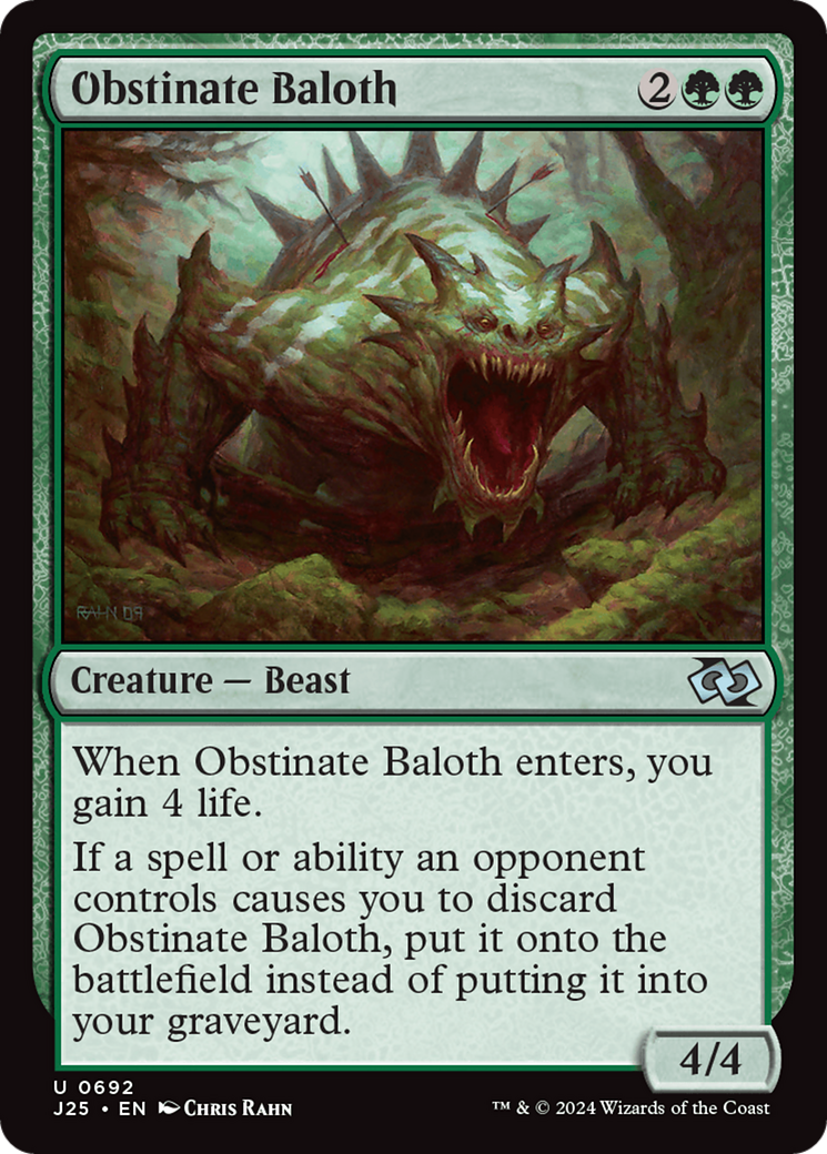 Obstinate Baloth [Foundations Jumpstart]-1