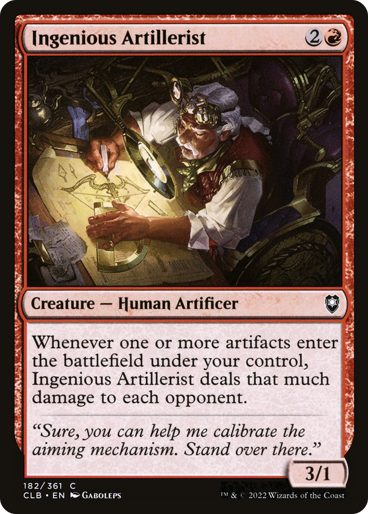 Ingenious Artillerist [Commander Legends: Battle for Baldur's Gate]-1