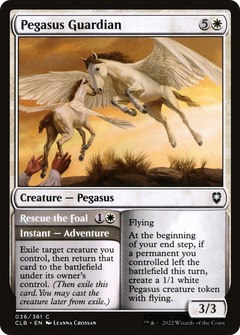 Pegasus Guardian // Rescue the Foal [Commander Legends: Battle for Baldur's Gate]-1