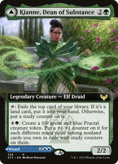 Kianne, Dean of Substance // Imbraham, Dean of Theory (Extended Art) [Strixhaven: School of Mages]-3