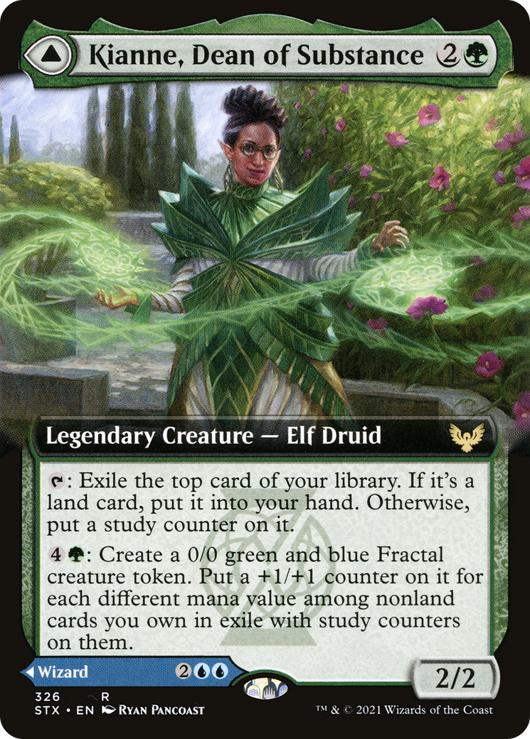 Kianne, Dean of Substance // Imbraham, Dean of Theory (Extended Art) [Strixhaven: School of Mages]-3