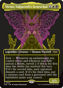 Victor, Valgavoth's Seneschal (Showcase) (DSK-364) - Duskmourn: House of Horror (Borderless) Foil-1