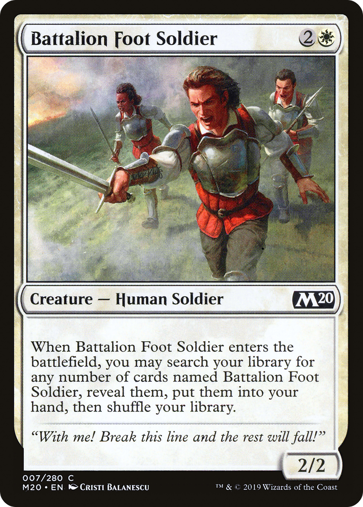 Battalion Foot Soldier [Core Set 2020]-1