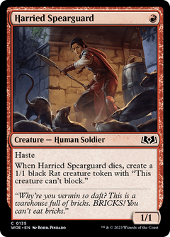 Harried Spearguard [Wilds of Eldraine]-1