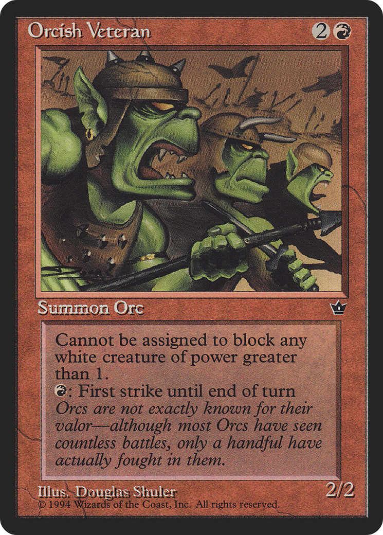 Orcish Veteran (Douglas Shuler) [Fallen Empires]-1