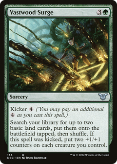 Vastwood Surge (NEC-133) - Neon Dynasty Commander-1