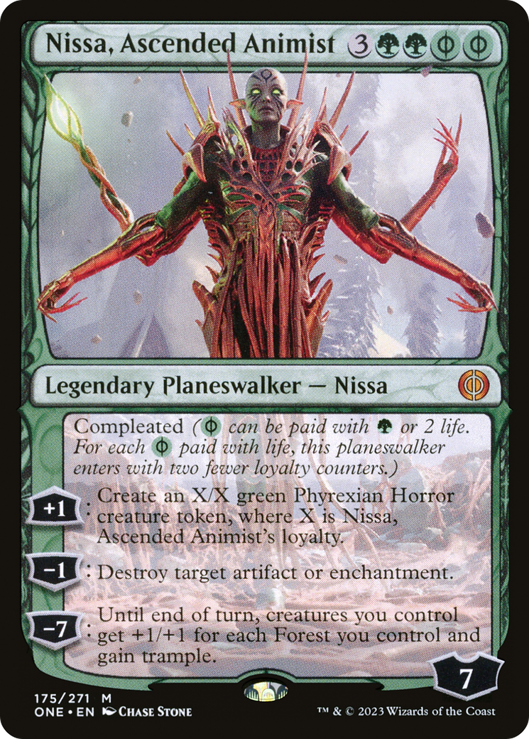 Nissa, Ascended Animist [Phyrexia: All Will Be One]-1
