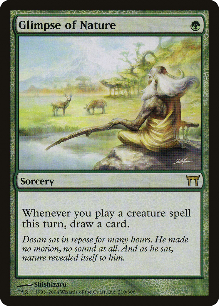 Glimpse of Nature [Champions of Kamigawa]-1