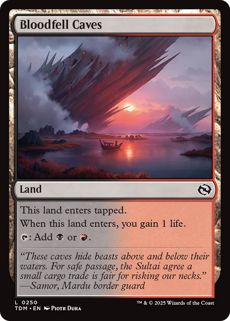 Bloodfell Caves [Tarkir: Dragonstorm]-1