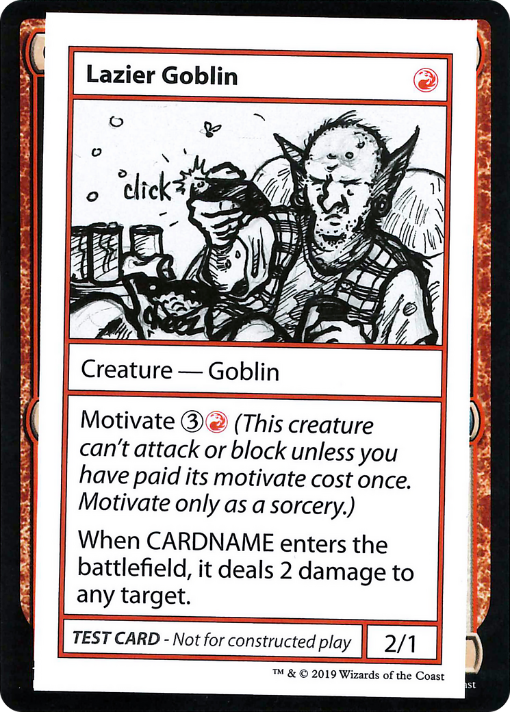 Lazier Goblin (2021 Edition) [Mystery Booster Playtest Cards]-1