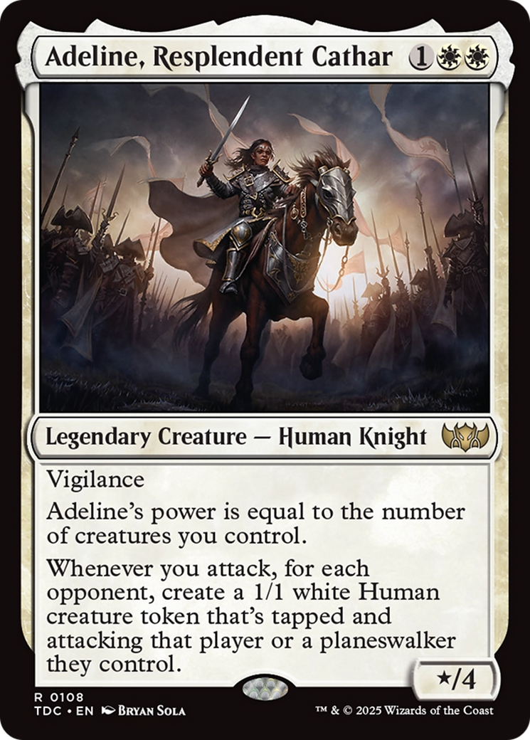 Adeline, Resplendent Cathar [Tarkir: Dragonstorm Commander]-1