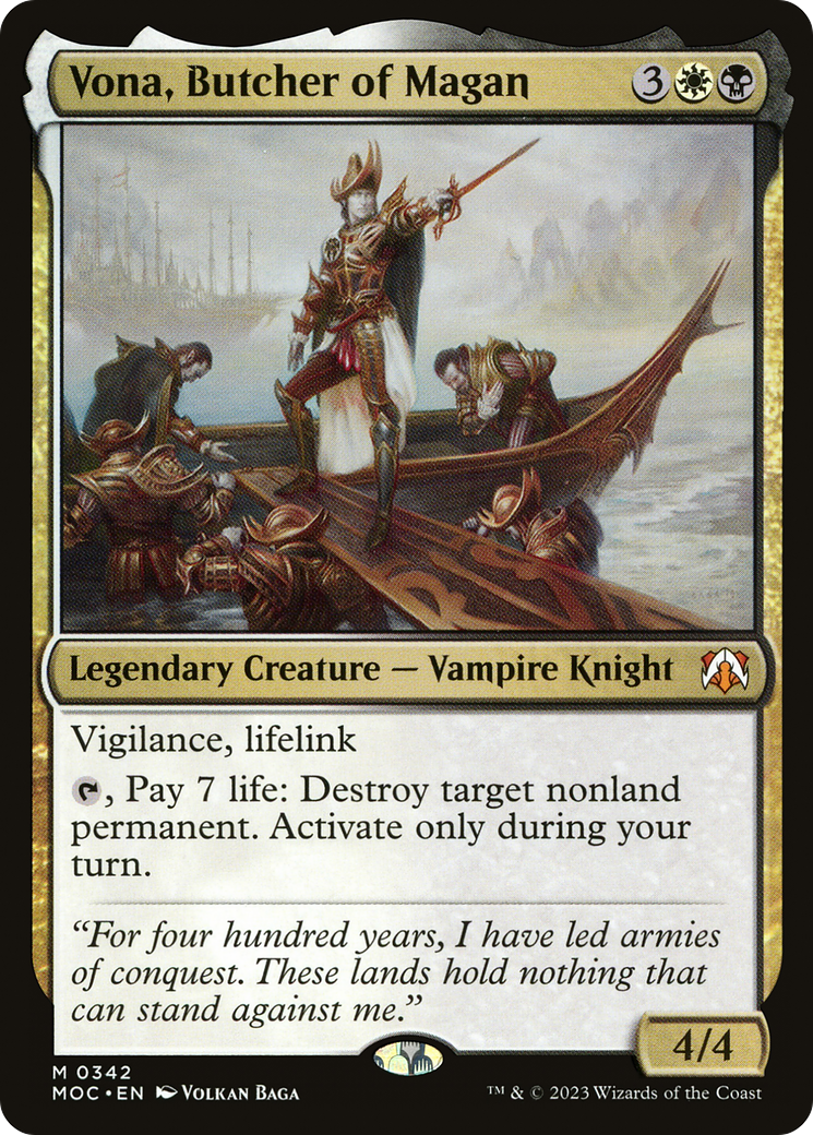 Vona, Butcher of Magan (MOC-342) - March of the Machine Commander-1