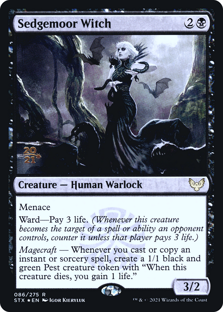 Sedgemoor Witch [Strixhaven: School of Mages Prerelease Promos]-1