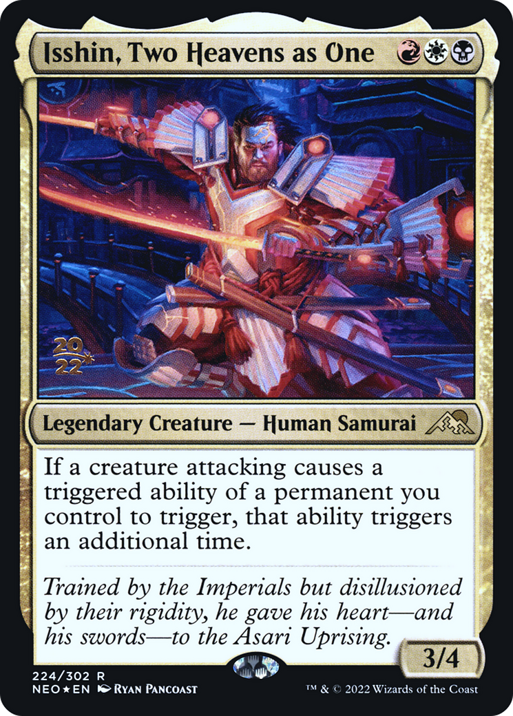 Isshin, Two Heavens as One [Kamigawa: Neon Dynasty Prerelease Promos]-1