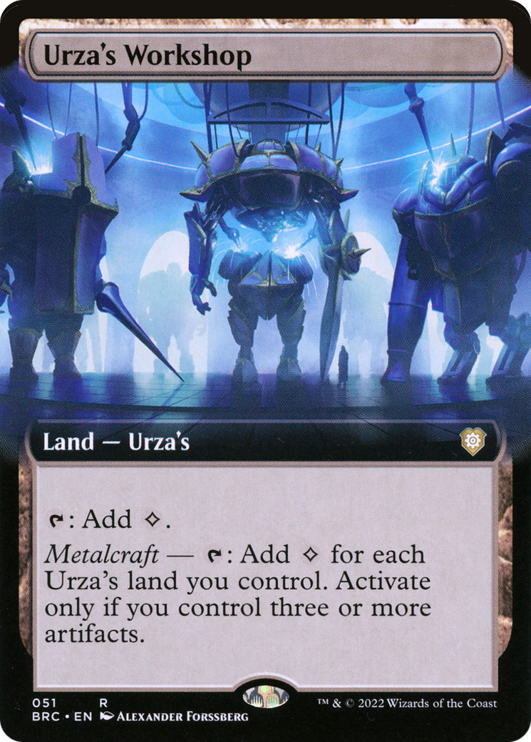 Urza's Workshop (Extended Art) (BRC-051) - The Brothers' War Commander: (Extended Art)-1