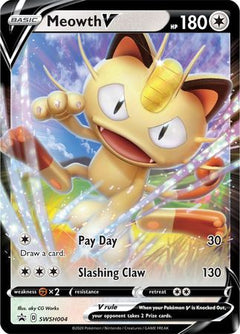 Meowth V (SWSH004) [Sword & Shield: Black Star Promos]-1