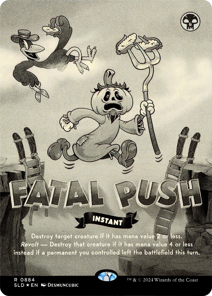 Fatal Push (0884) (Black & White Foil) [Secret Lair Drop Series]-1