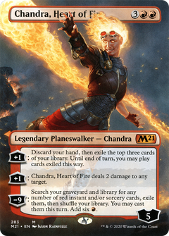 Chandra, Heart of Fire (Borderless) [Core Set 2021]-1