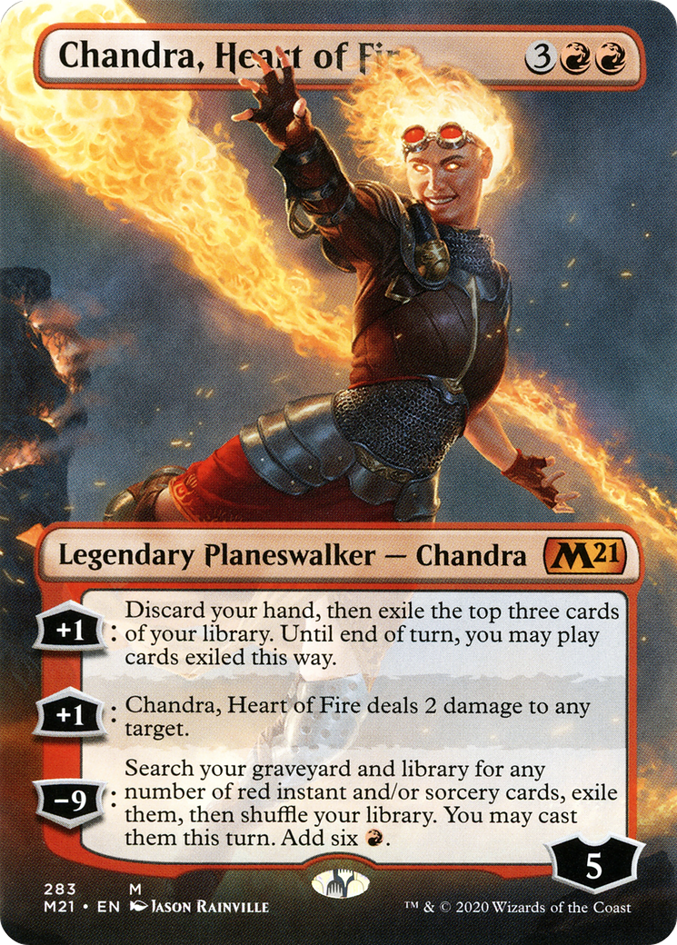 Chandra, Heart of Fire (Borderless) [Core Set 2021]-1