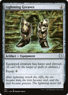 Lightning Greaves [Dungeons & Dragons: Adventures in the Forgotten Realms Commander]-1